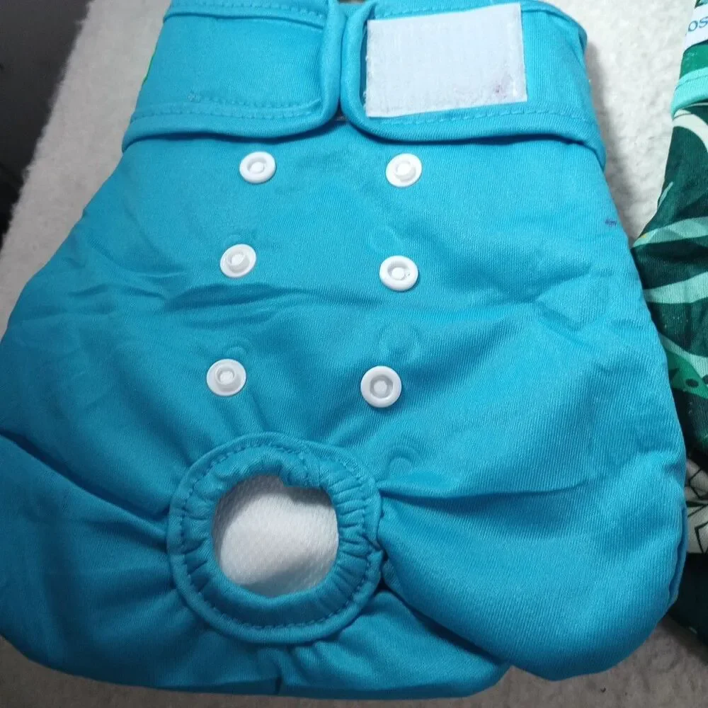 Female Dog Diapers Washable Reusable Lot 6 Adjustable Pet Diaper Wraps
